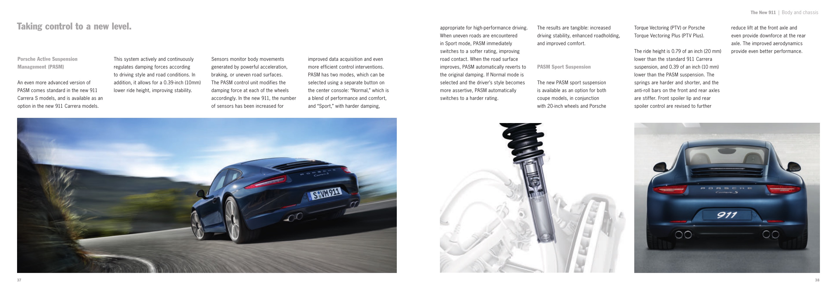 2012 Porsche 911 991 Brochure Page 37